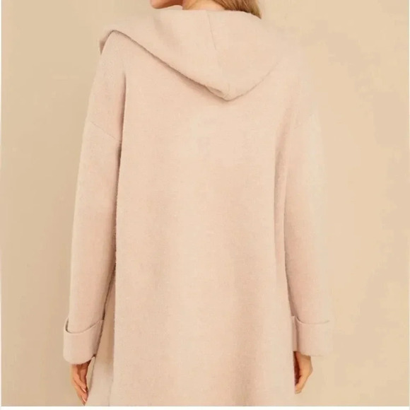 Byron Bay Gray Open Hooded Cardigan size M/L - Picture 11 of 12